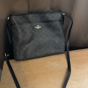 Like new Coach cross body file bag